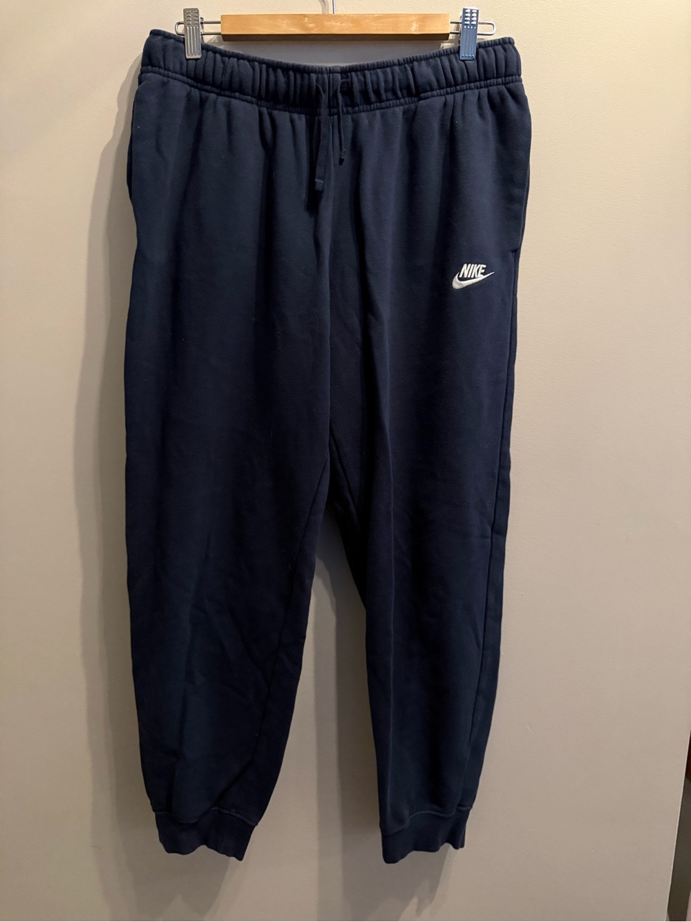 Nike Sportswear Club Fleece Jogger Sweatpants Navy Blue Men’s Large Swoosh
